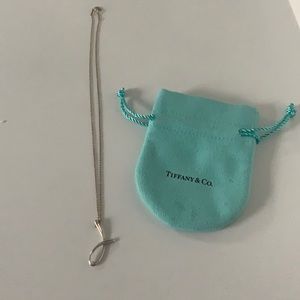 Tiffany & Co silver ‘J’ necklace